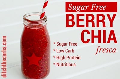 Sugar Free Berry Chia Fresca