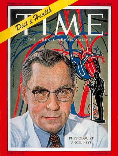 Ancel Keys on the Cover of TIME, January 13, 1961
