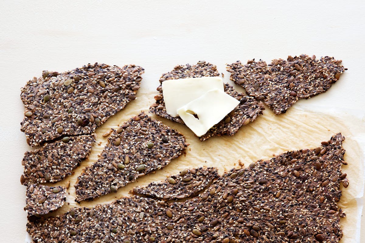 Low-Carb Seed Crackers