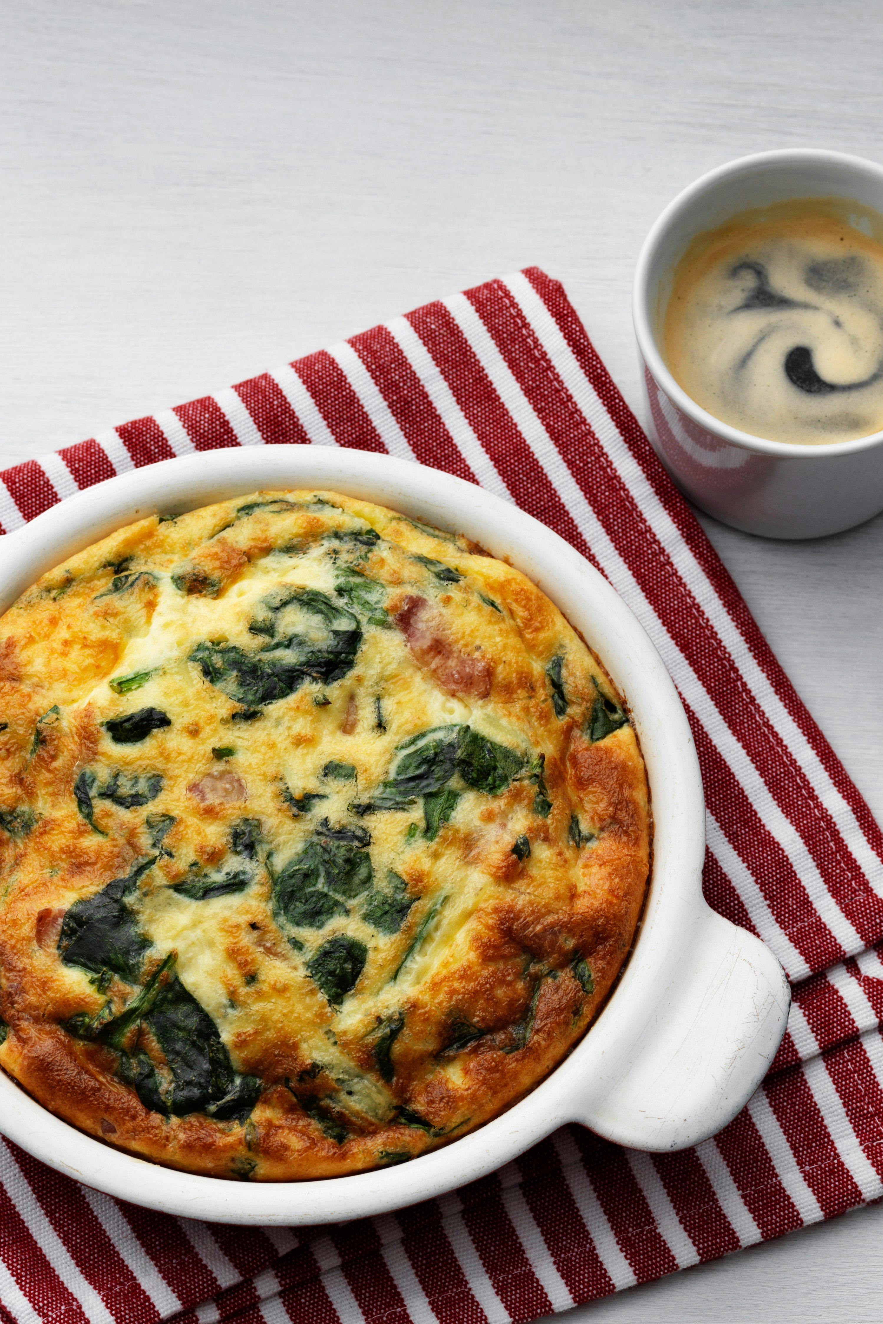 Keto Spinach Frittata — keto breakfast ideas