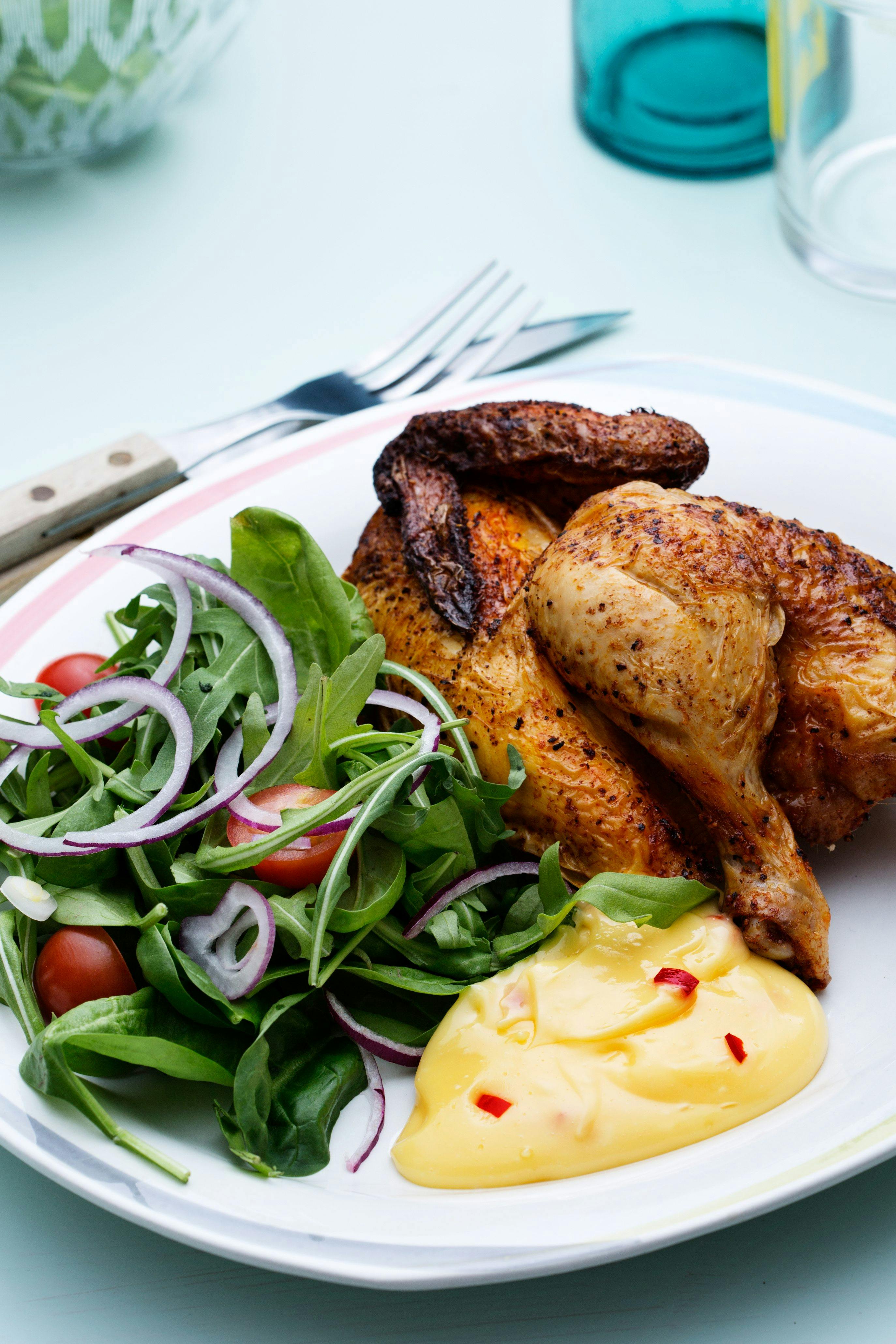 Keto Rotisserie Chicken With Bearnaise Recipe Diet Doctor