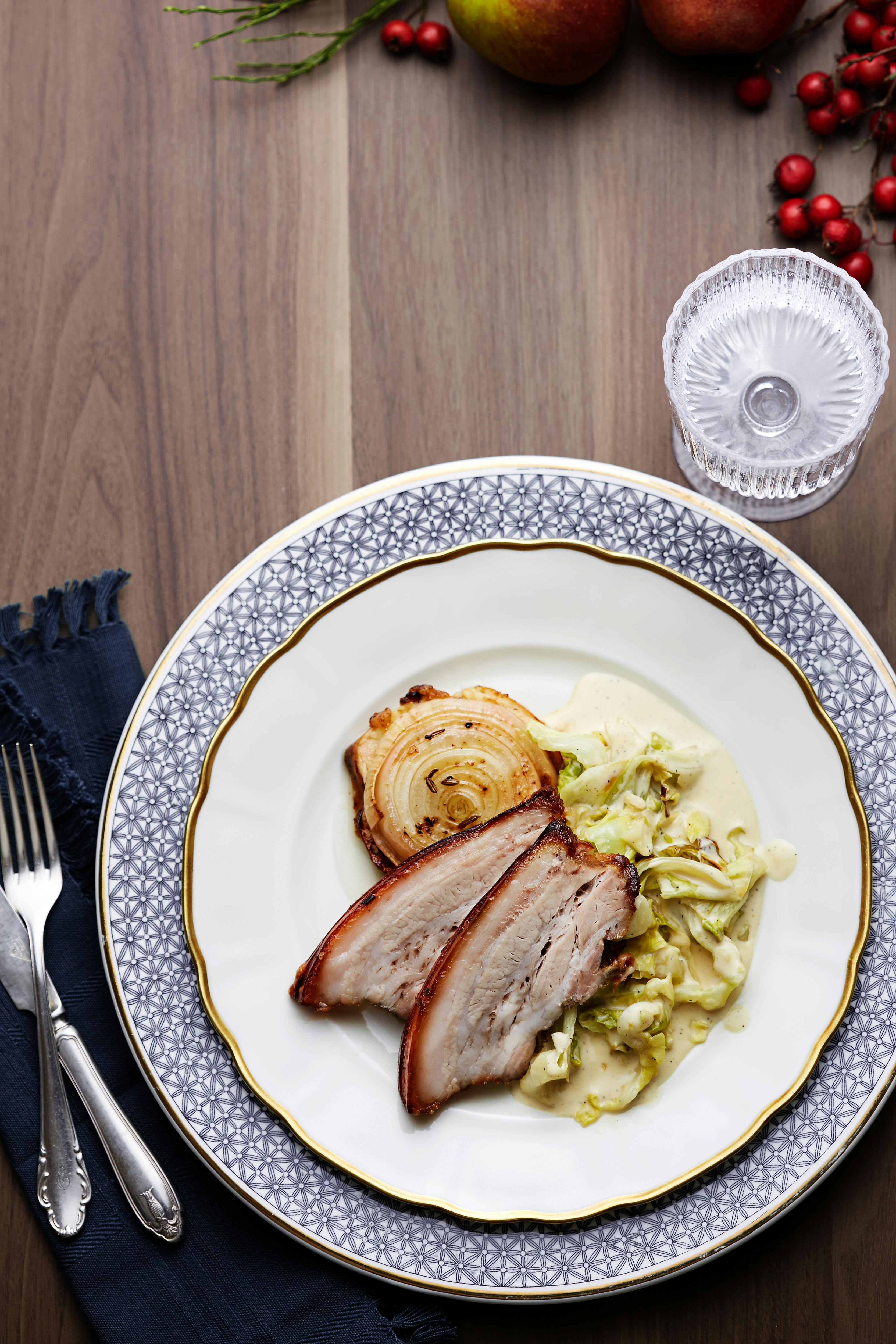 Keto Roasted Pork Belly With Cabbage Recipe Diet Doctor